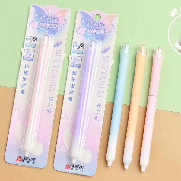 cartoon press gel pen