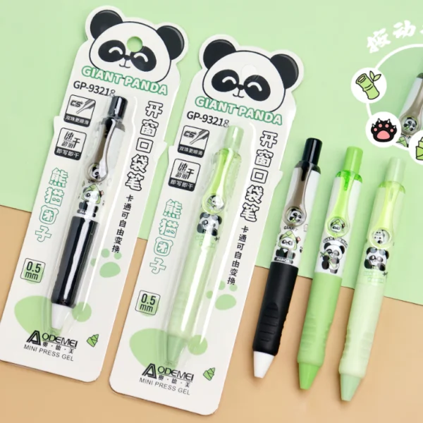 cartoon press gel pen