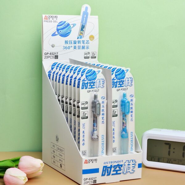 cartoon press gel pen