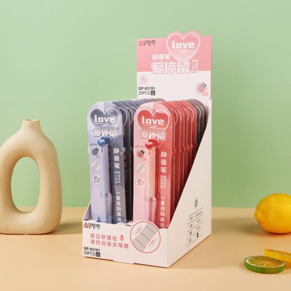 cartoon press gel pen