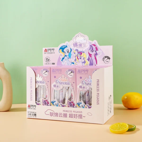 cartoon press gel pen