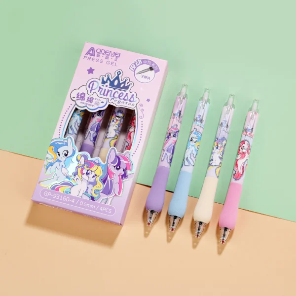 cartoon press gel pen