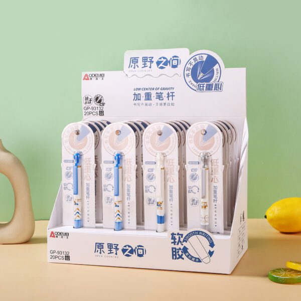cartoon press gel pen