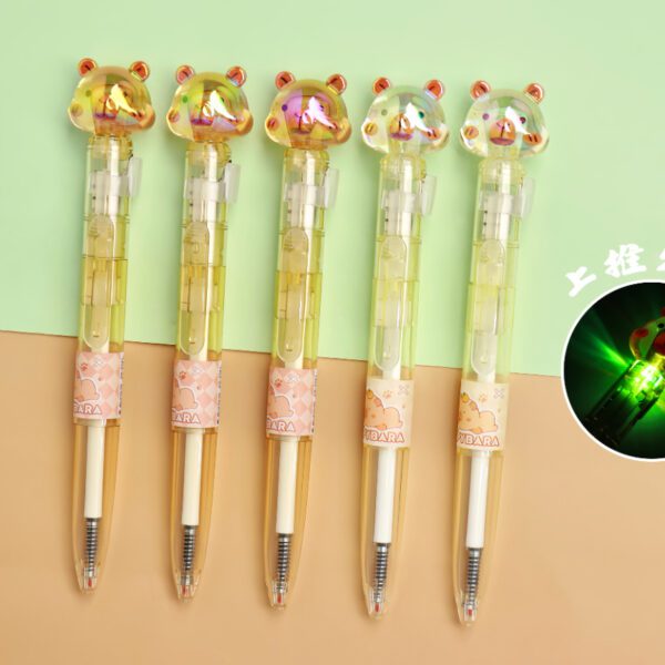 cartoon press gel pen