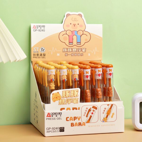 cartoon press gel pen