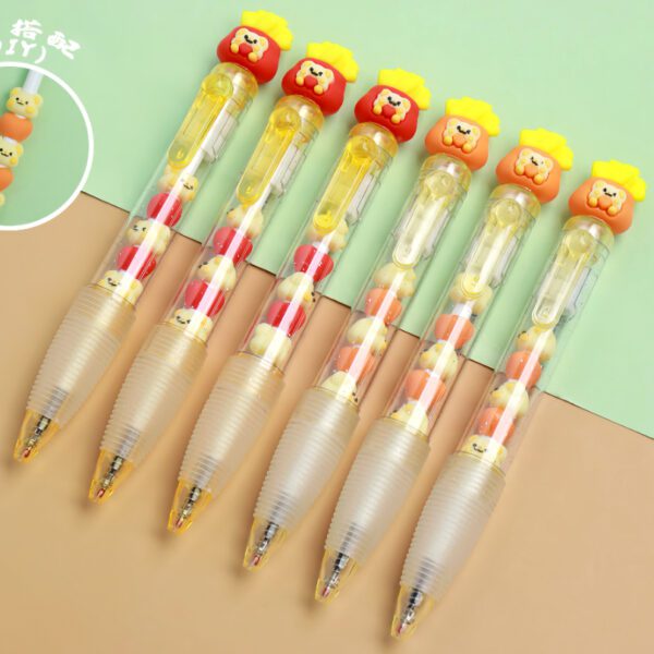 cartoon press gel pen