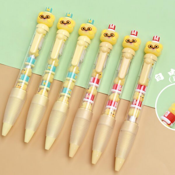 cartoon press gel pen