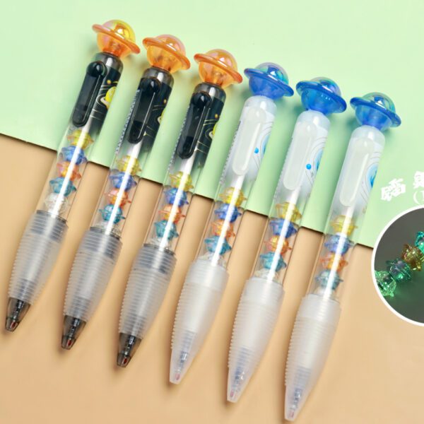 cartoon press gel pen