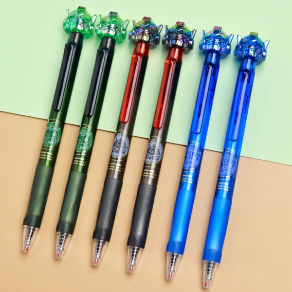cartoon press gel pen