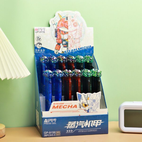 cartoon press gel pen