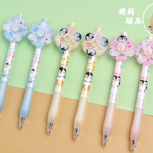 cartoon press gel pen
