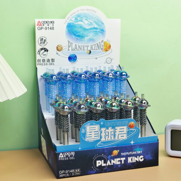 cartoon press gel pen