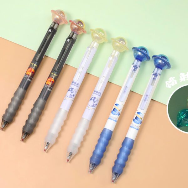 cartoon press gel pen