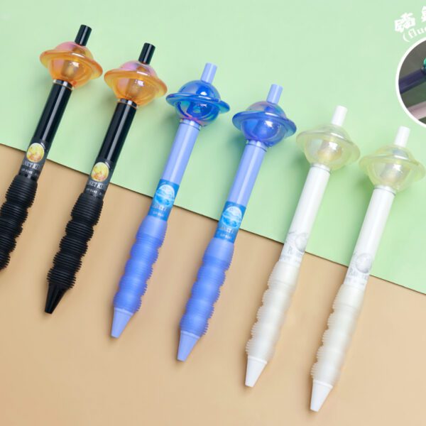 cartoon press gel pen