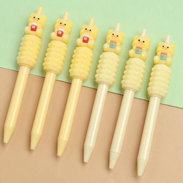 cartoon press gel pen