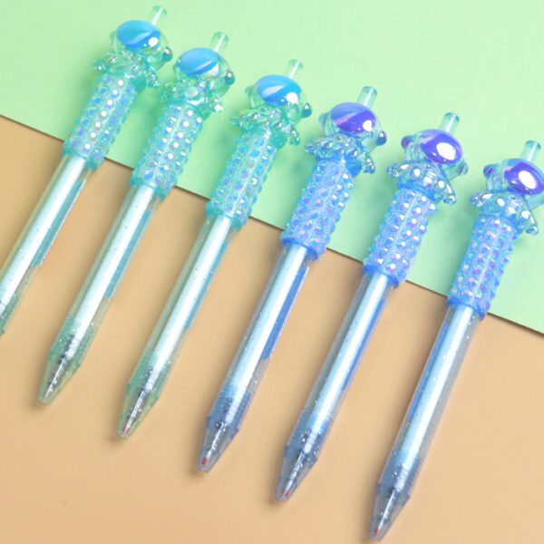 cartoon press gel pen