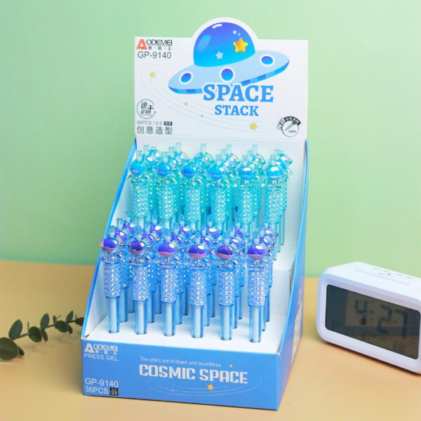 cartoon press gel pen