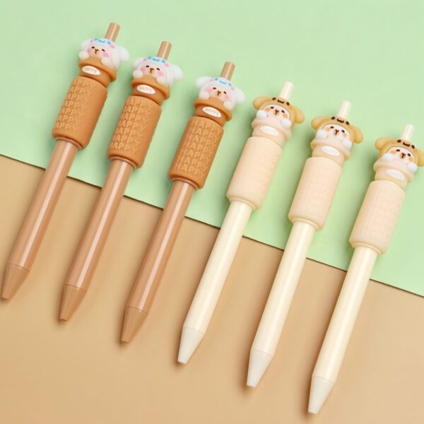 cartoon press gel pen